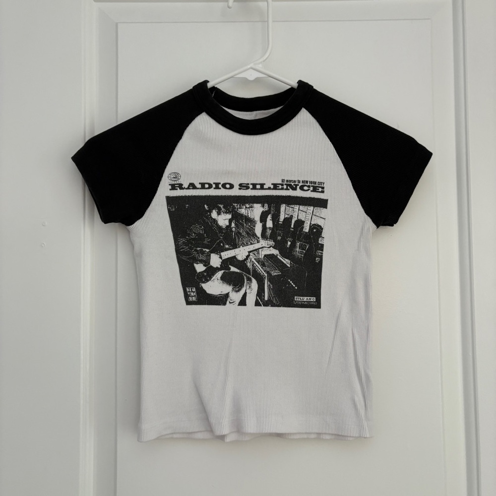 Brandy Melville Radio Silence Graphic Tee